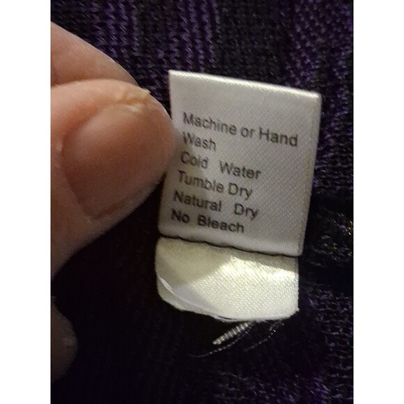 Ming Wang M Open Front Cardigan Purple/Black Office Siren Boss Lady - Picture 7 of 7